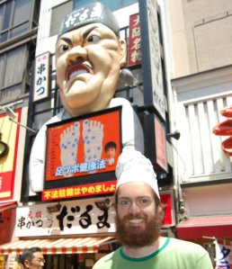 Chef with Scary Chef in Osaka