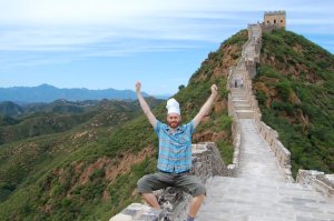 Chef on the Great Wall of China